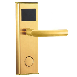 Электронный замок для гостиниц Classic Simple в золотом цвете